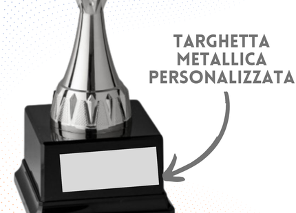 Coppa da 39 cm silver con tazza in metallo | Cod. 9.192S