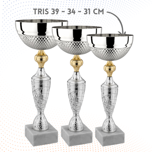 Set completo 5 pezzi premiazioni calcistiche | Cod. Nettuno