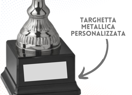 Trofeo in metallo da 38 cm con manici | Cod. 7.563