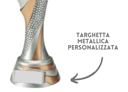 Premio calcistico da 26 cm personalizzato | Cod. 25.797.11