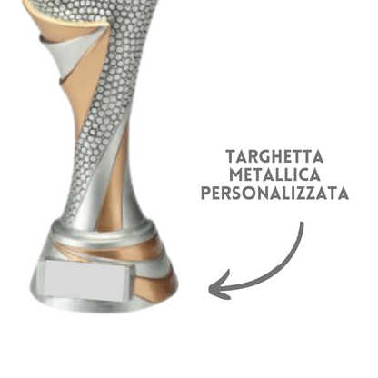 Premio calcistico da 26 cm personalizzato | Cod. 25.797.11