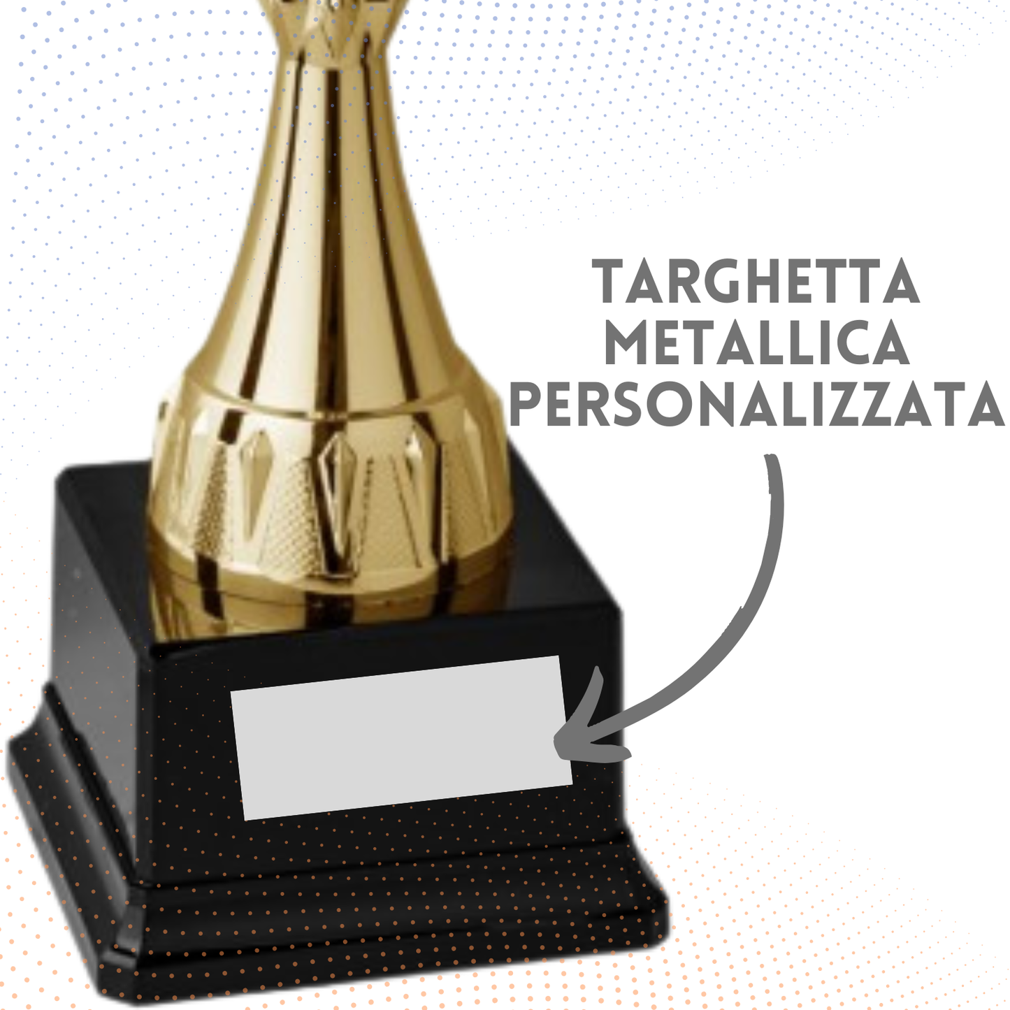 Trofeo in metallo da 41 cm colore gold | Cod. 4.483