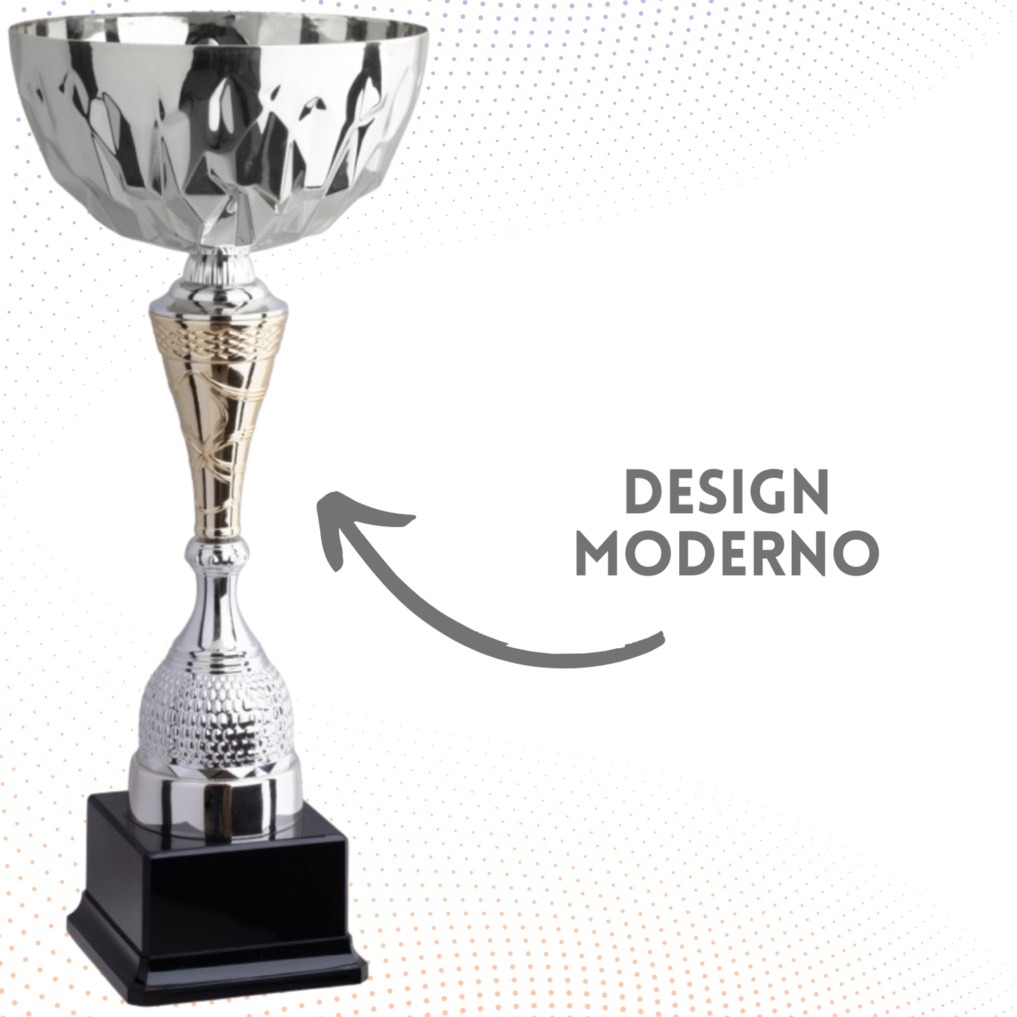 Coppa da 34 cm siver con tazza in metallo | Cod. 9.053S