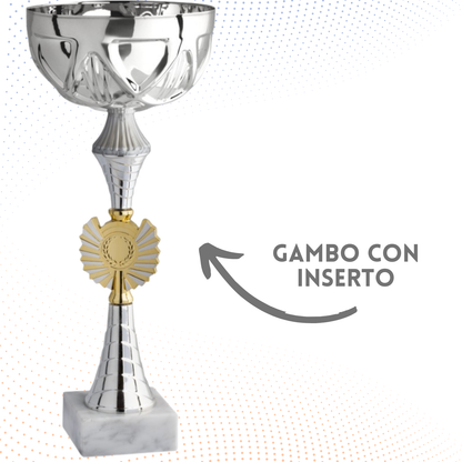 Coppa da 25 cm con base in marmo | Cod. 12.015S