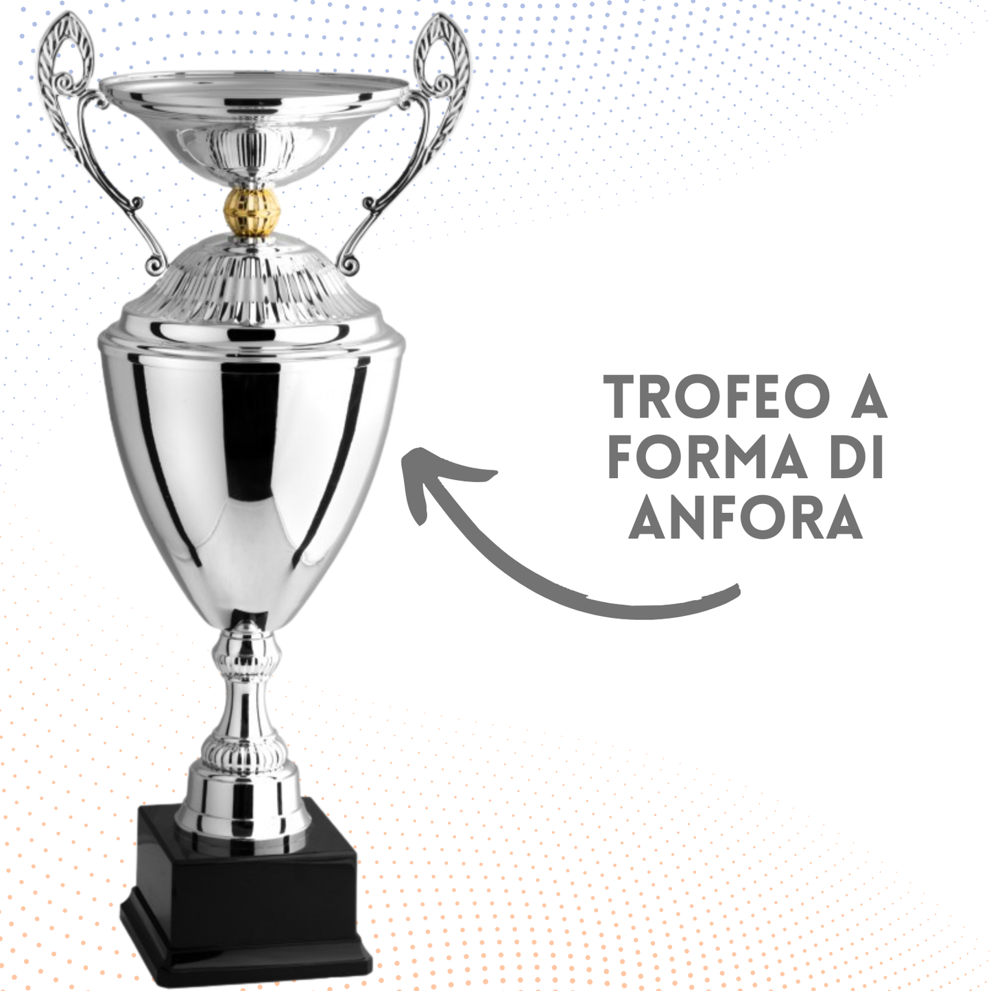 Trofeo con manici da 62 cm, peso da 2,3 Kg | Cod. 3.081