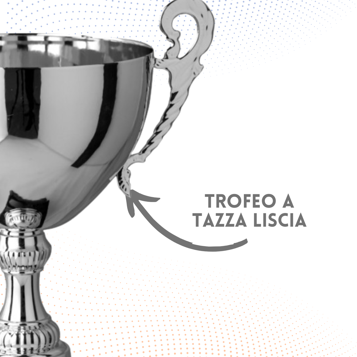 Trofeo in metallo da 36 cm con manici | Cod. 7.261