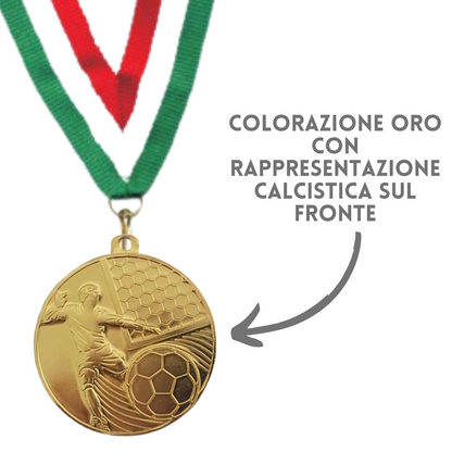 Medaglie personalizzate 50 mm oro | Cod. 23.009.23GQ