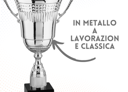 Tris di trofei personalizzati con manici 63 - 55 - 51 cm | Cod. 2.451G