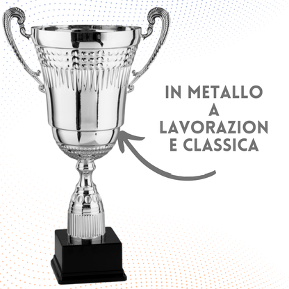 Tris di trofei personalizzati con manici 63 - 55 - 51 cm | Cod. 2.451G