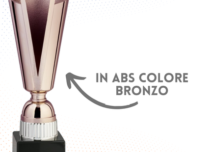 Coppa da 30 cm in ABS colore bronzo | Cod. 8.633