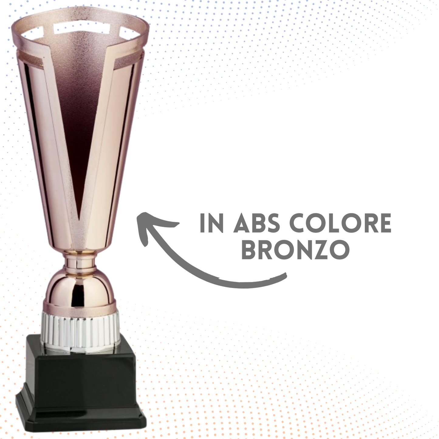 Coppa da 30 cm in ABS colore bronzo | Cod. 8.633