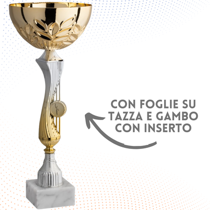 Coppa da 40 cm con base in marmo | Cod. 11.542G