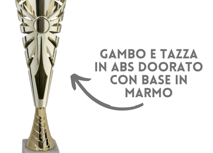 Tris di premiazioni personalizzate 36 - 34 - 31 cm | Cod. 12.969G