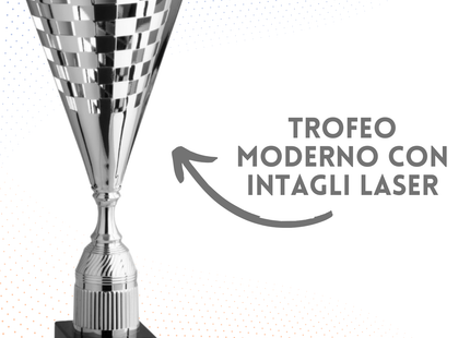 Trofeo in metallo da 55 cm, peso da 1,9 Kg | Cod. 2.572