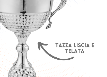 Trofeo in metallo da 33 cm con manici | Cod. 7.502