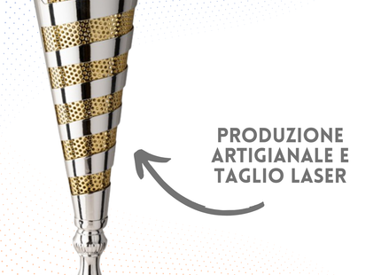 Trofeo in metallo da 45 cm artigianale | Cod. 6.472