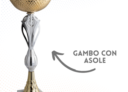 Coppa da 35 cm con base in marmo | Cod. 10.054G
