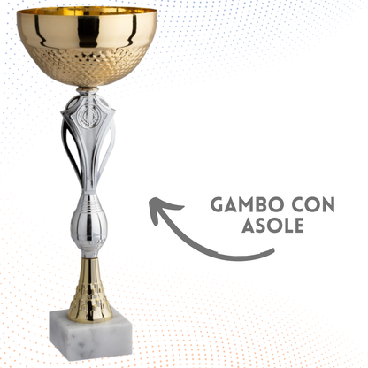 Coppa da 35 cm con base in marmo | Cod. 10.054G