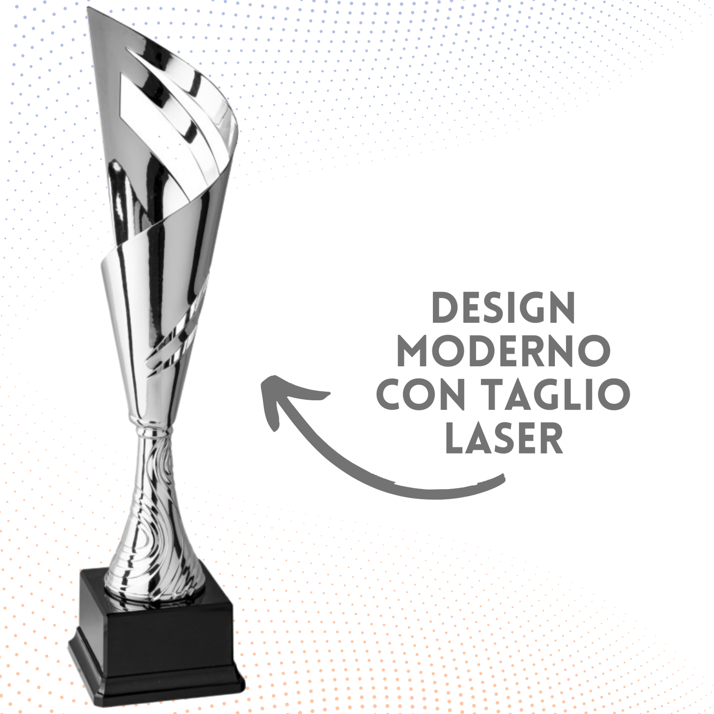 Trofeo in metallo da 45 cm, peso da 0,7 Kg | Cod. 4.393
