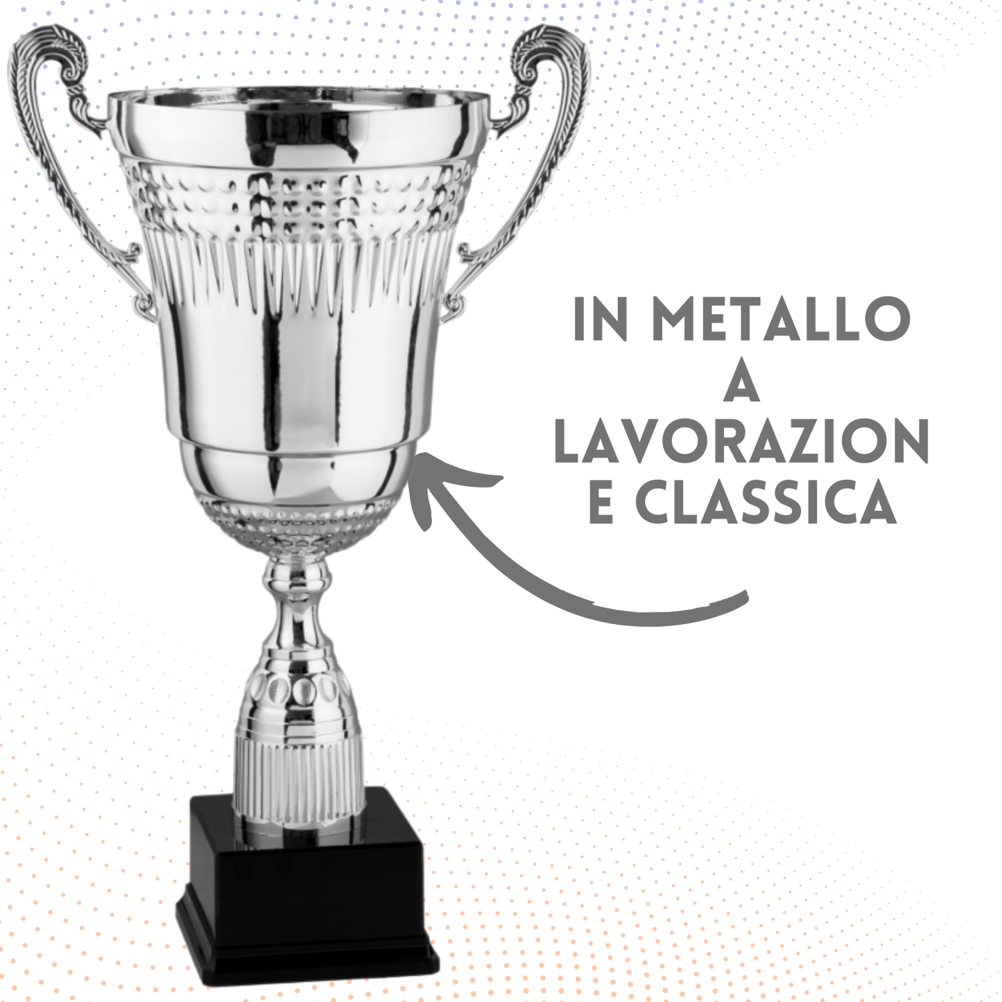 Tris di trofei personalizzati con manici 46 - 40 - 37 cm | Cod. 2.451P