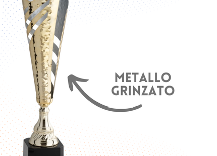 Trofeo in metallo da 43 cm, peso da 0,7 Kg | Cod. 4.552