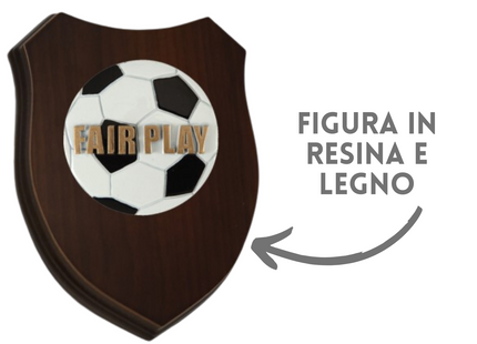 Premiazioni personalizzate crest in legno premio calcio 25.801.37
