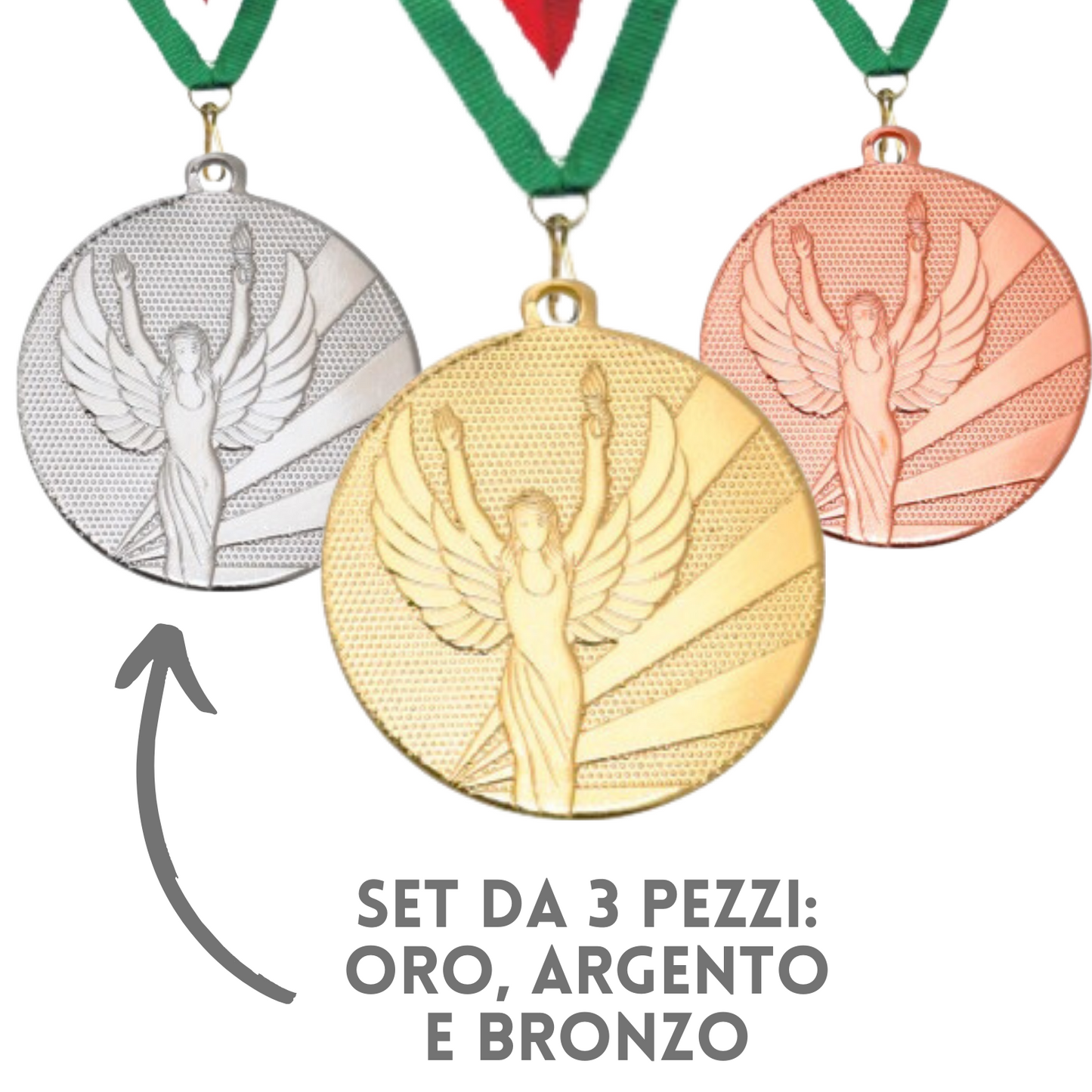 Tris di medaglie personalizzate | Cod. 23.009.23T