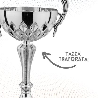 Trofeo in metallo da 40 cm con manici | Cod. 8.182