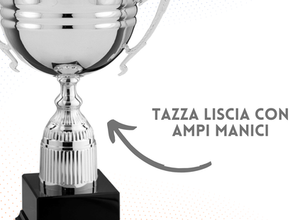 Trofeo in metallo da 34 cm con manici | Cod. 6.432