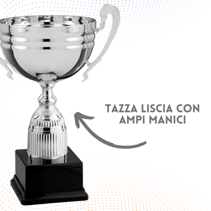 Trofeo in metallo da 34 cm con manici | Cod. 6.432
