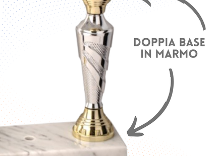 Trofeo con Vittoria da 50 cm a due piani | Cod. 5.231