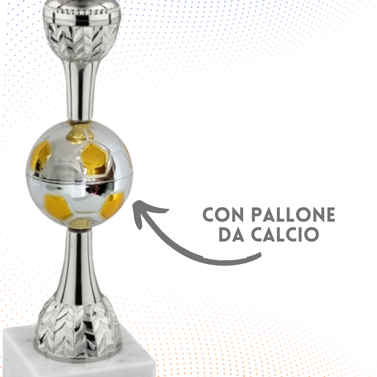 Set 4 Coppe da 44 - 40 - 36 - 32 cm per Calcio | Cod. 9.049SC