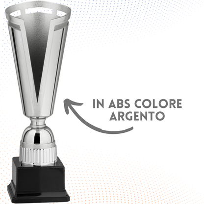 Coppa da 30 cm in ABS colore argento | Cod. 8.632
