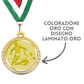 Medaglie Calcio in stock personalizzate 32 mm oro | Cod. 23.001.1CG