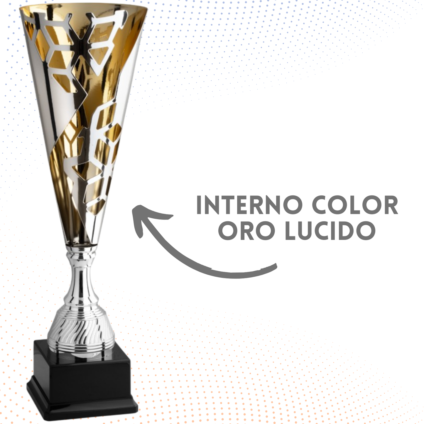 Trofeo in metallo da 55 cm, peso da 1,8 Kg | Cod. 4.522