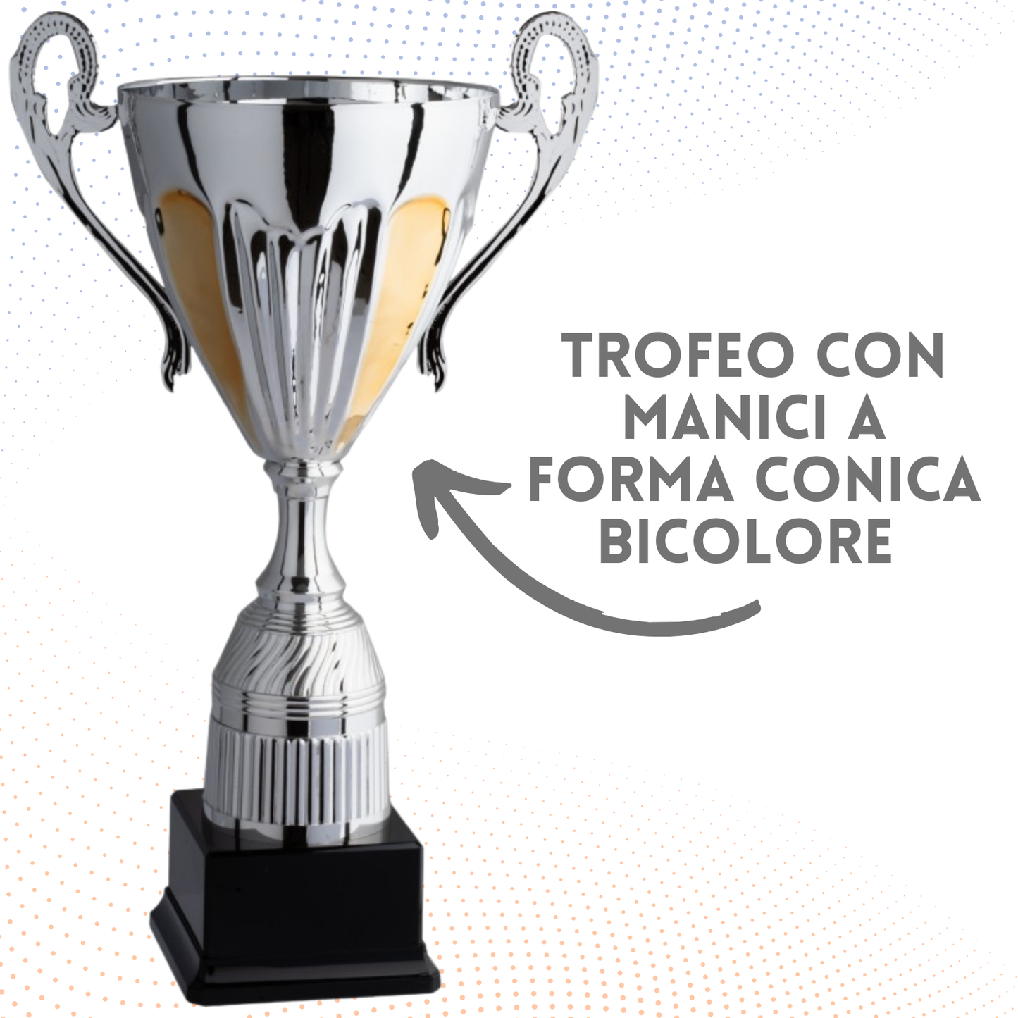 Trofeo con manici da 36 cm, peso da 0,8 Kg | Cod. 4.123