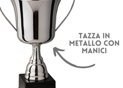 Tris di coppe trofeo personalizzate cod 4.429