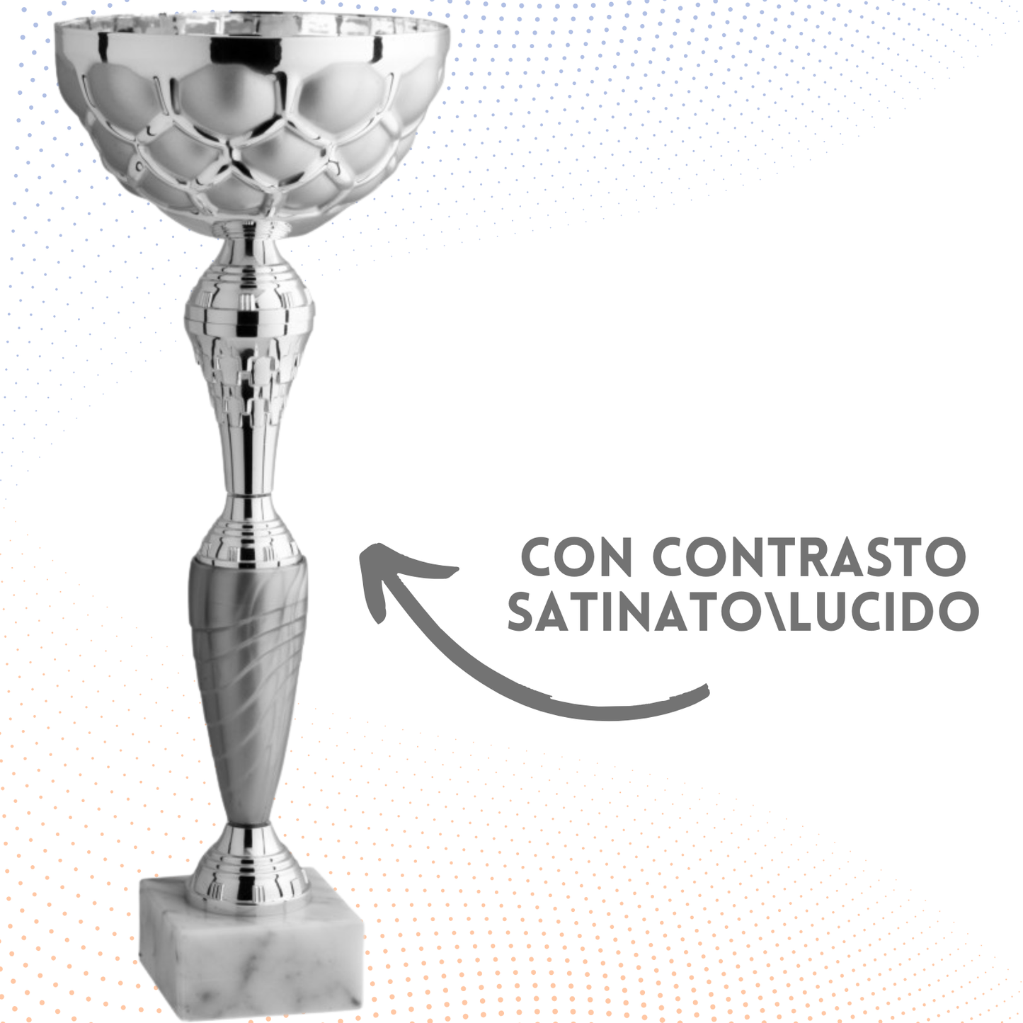 Coppa da 42 cm con base in marmo | Cod. 8.041