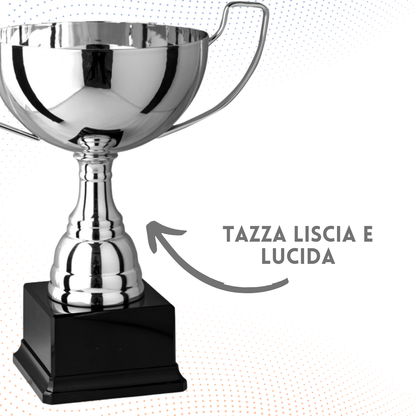 Trofeo in metallo da 28 cm con manici | Cod. 7.552