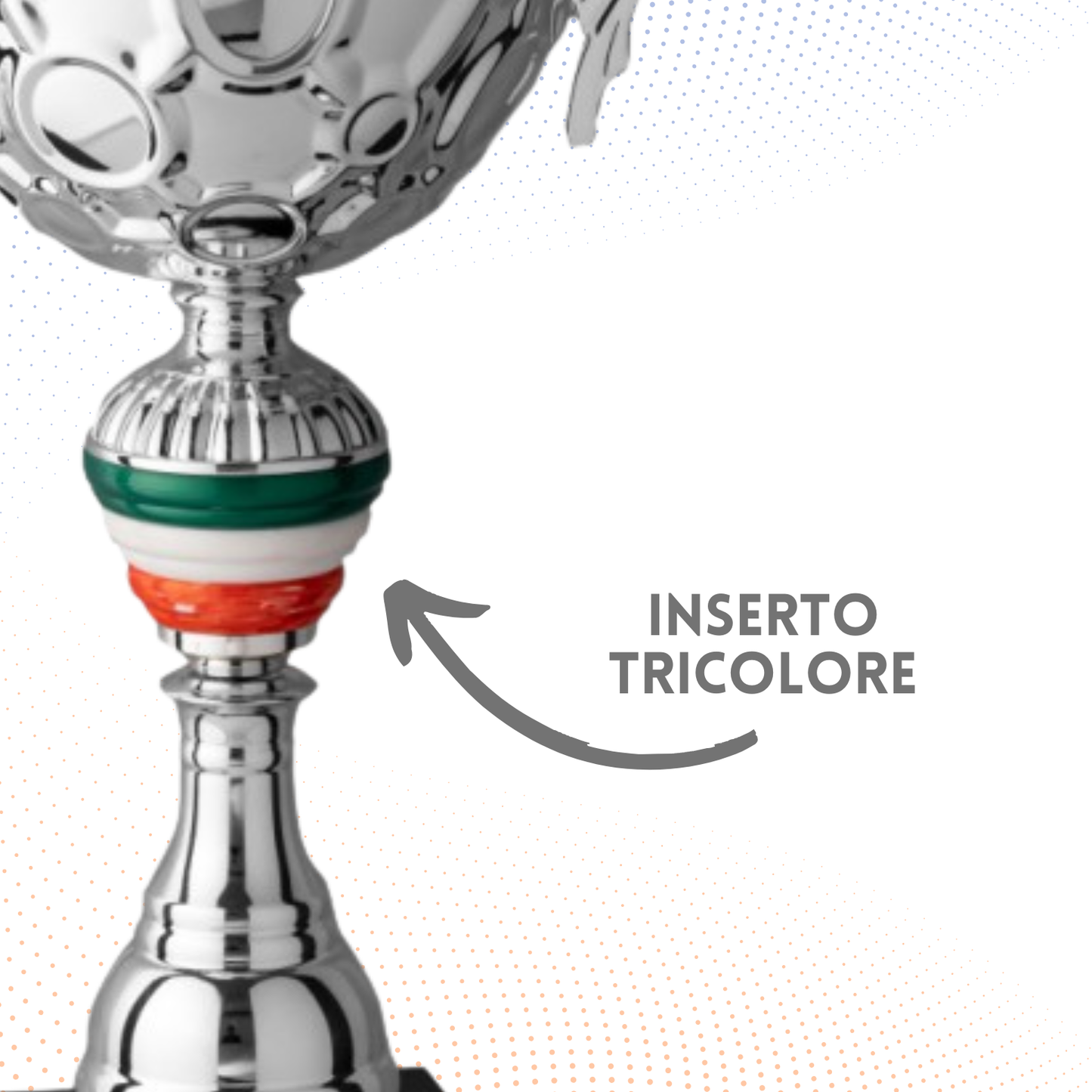 Trofeo in metallo da 46 cm con manici | Cod. 7.091