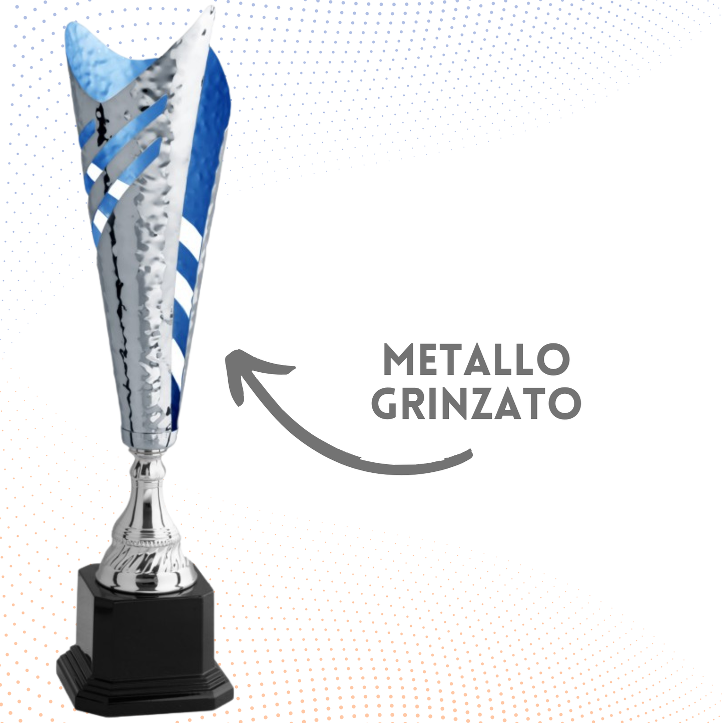 Trofeo in metallo da 38 cm, peso da 0,5 Kg | Cod. 4.563