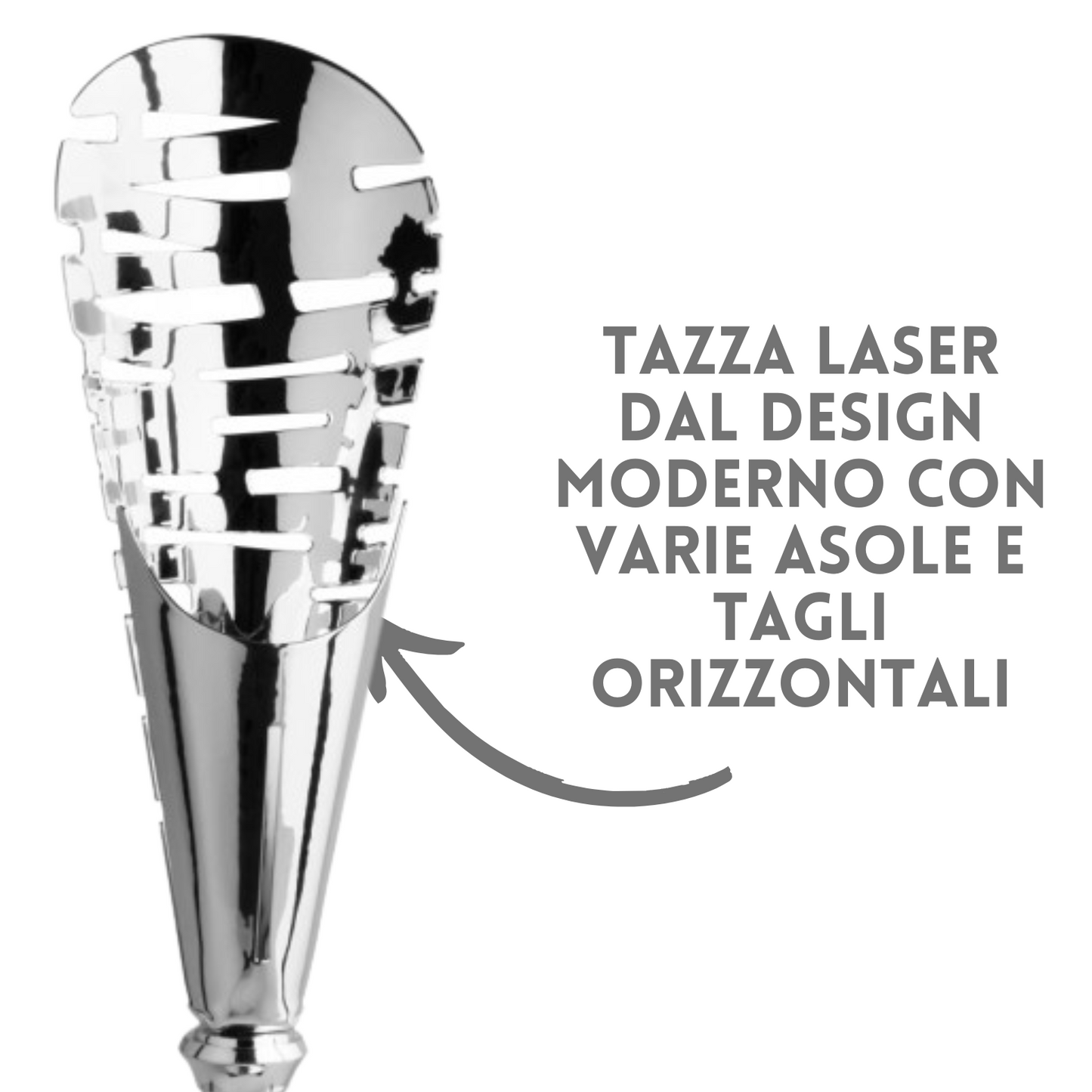 Coppa da 43 cm in metallo e taglio laser | Cod. 6.052