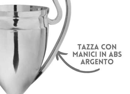 Tris di premiazioni 22 - 19 - 17 cm con manici | Cod. 13.579
