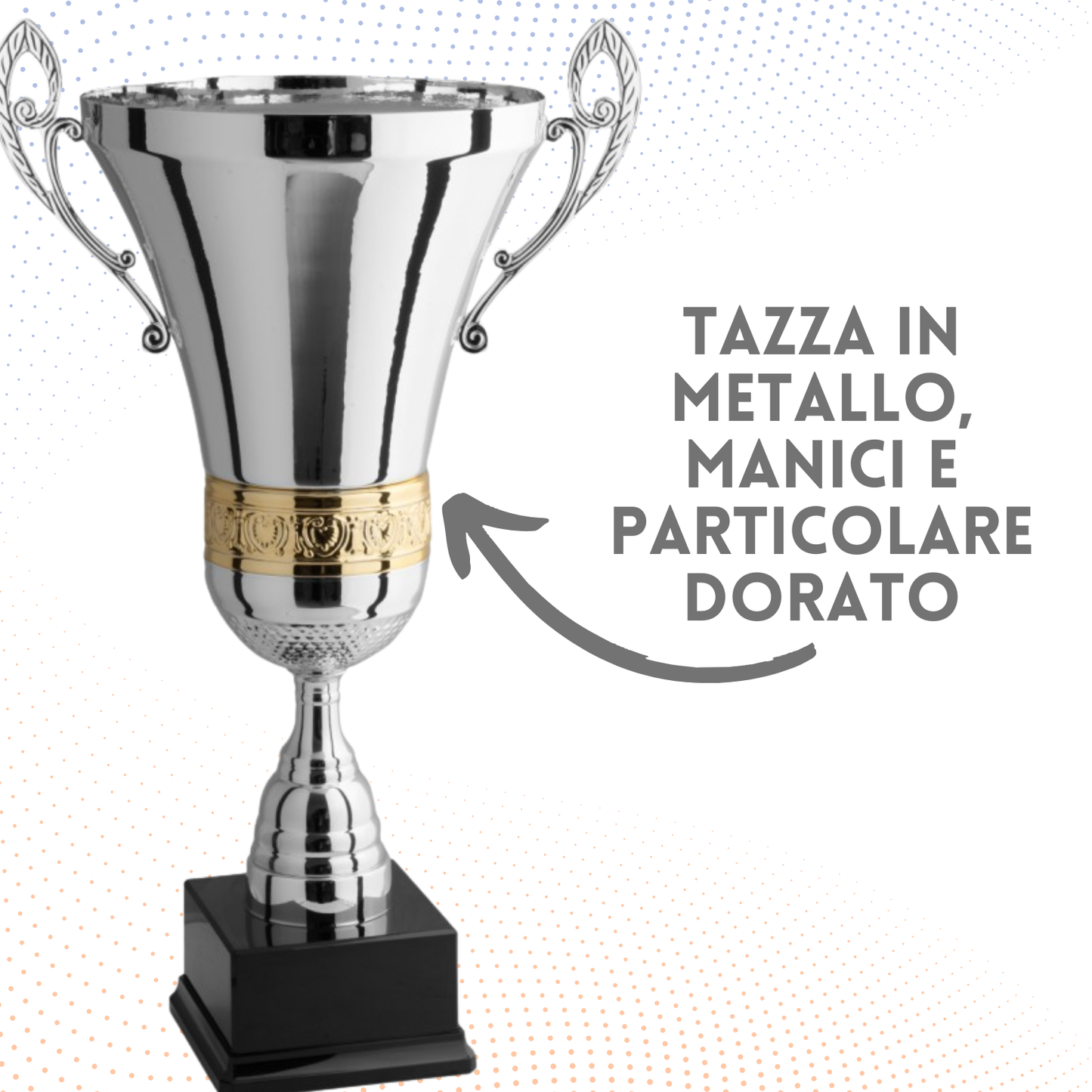 Trofeo con manici 62 cm da 3,7 Kg | Cod. 1.091