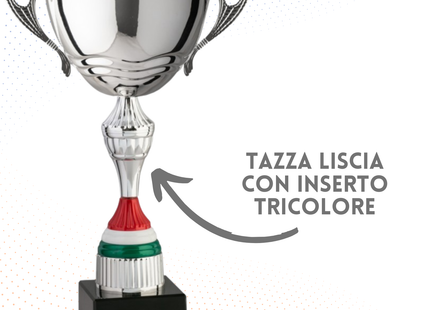 Trofeo in metallo da 32 cm con manici | Cod. 7.544