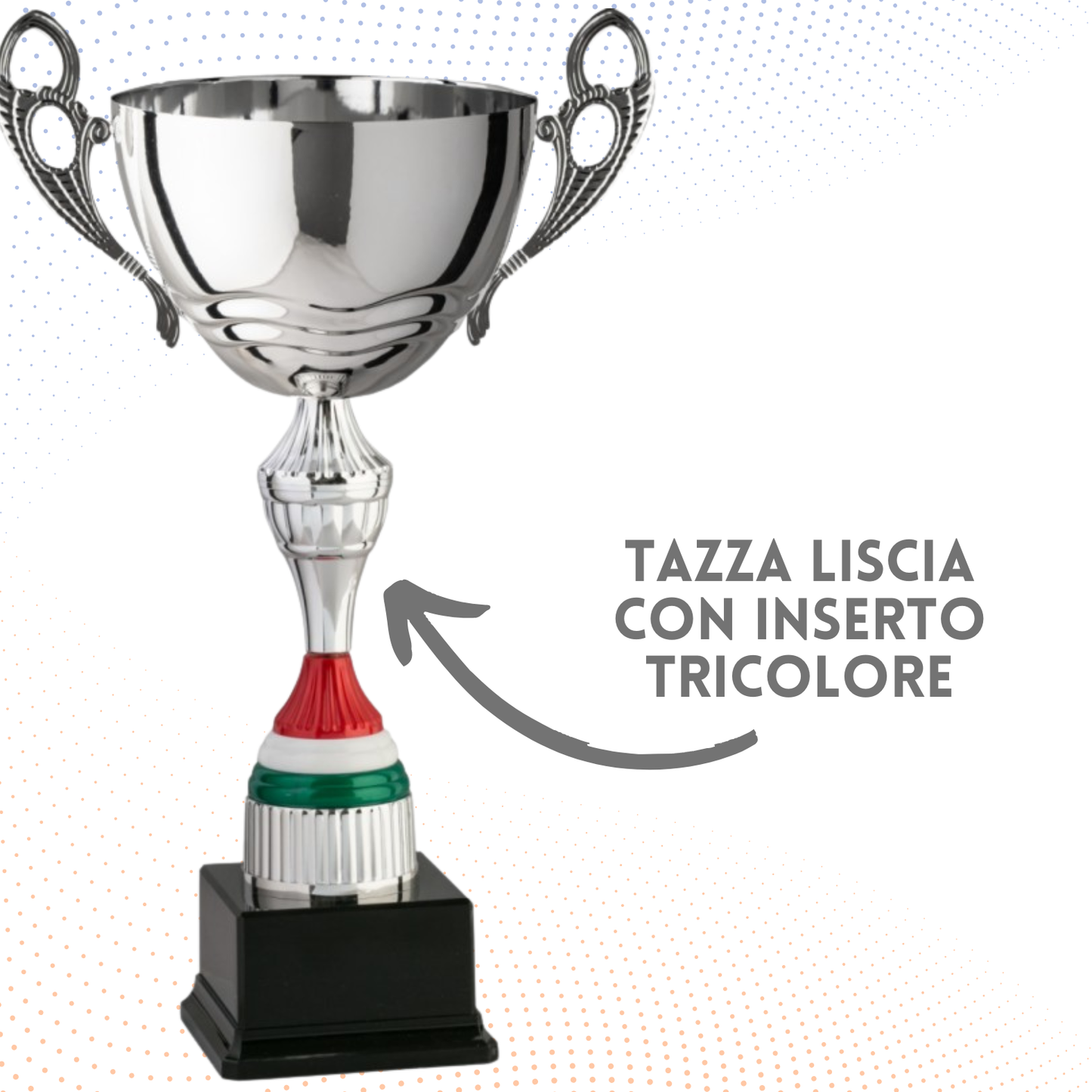 Trofeo in metallo da 40 cm con manici | Cod. 7.542