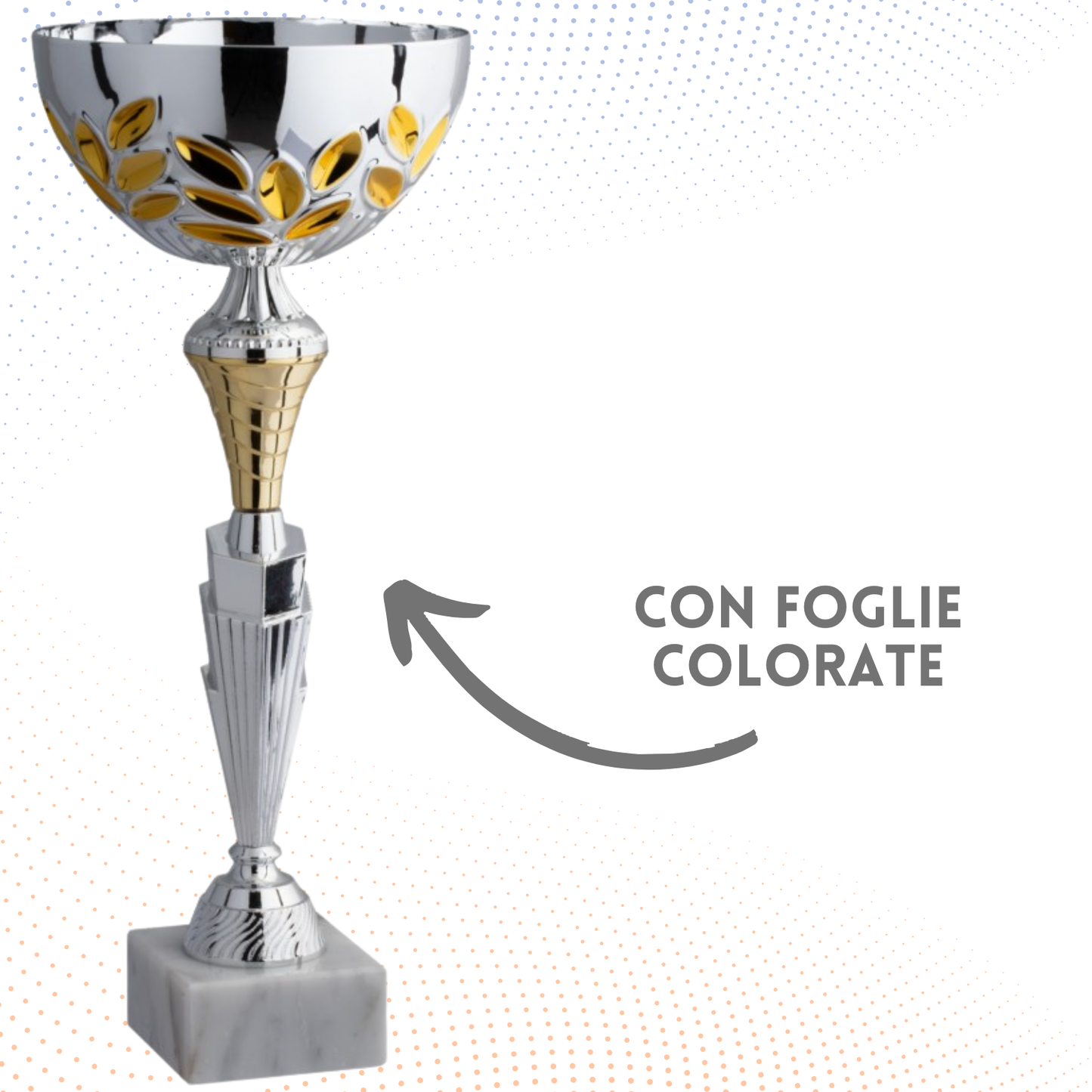 Coppa da 33 cm con base in marmo | Cod. 8.704S