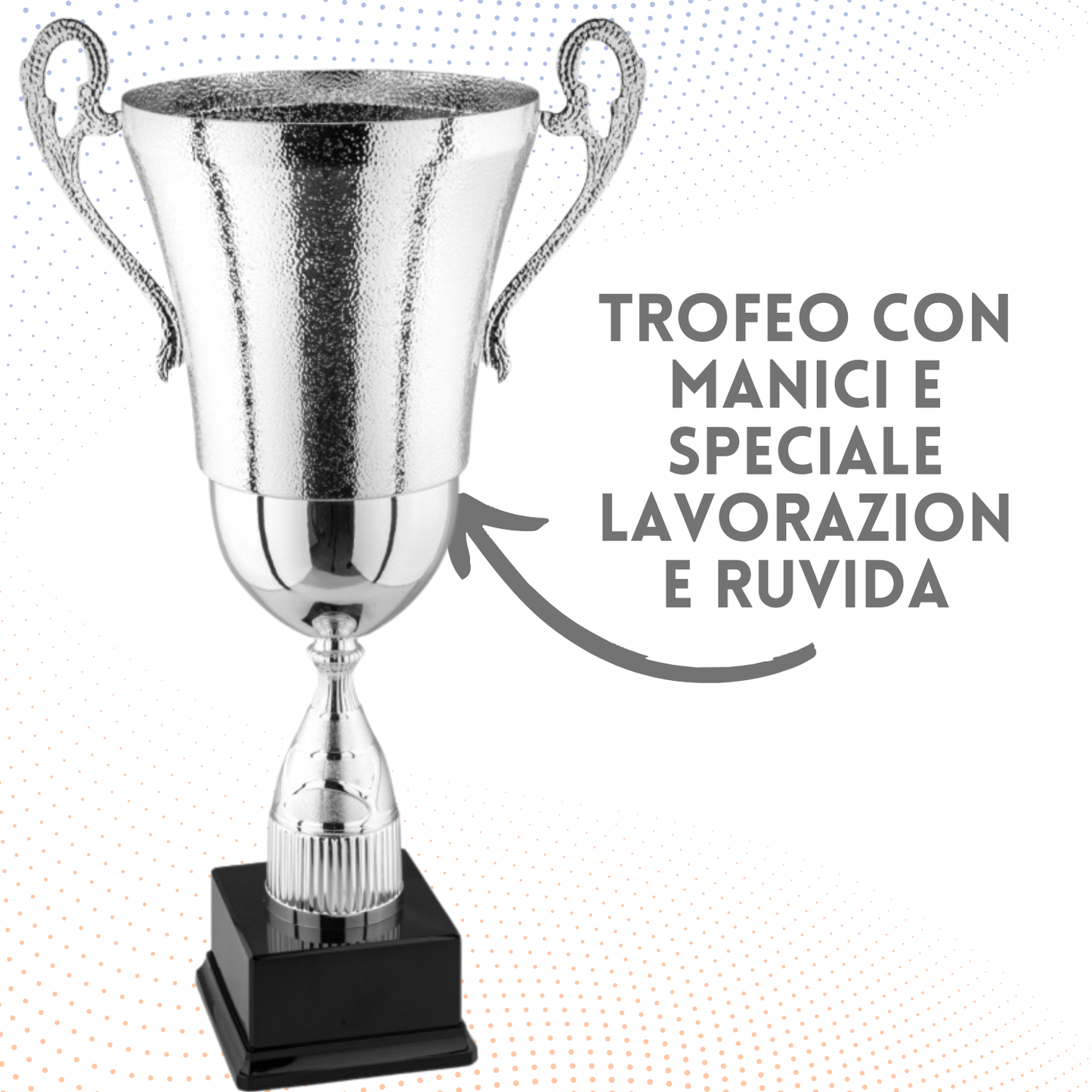 Tris di premiazioni personalizzate con manici 47 - 41 - 37 cm | Cod. 2.141P
