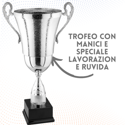 Tris di premiazioni personalizzate con manici 47 - 41 - 37 cm | Cod. 2.141P
