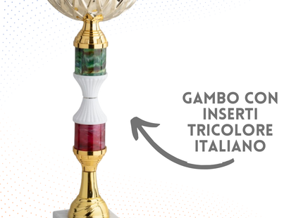 Coppa da 34 cm con base in marmo | Cod. 12.043G